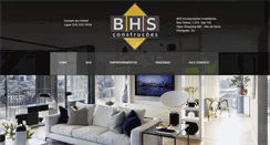 Desktop Screenshot of bhsconstrucoes.com.br